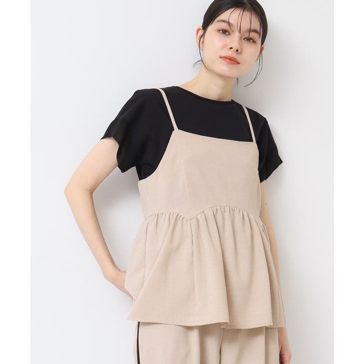 【セットアップ可能・洗える】切り替えギャザー入りキャミソール | Dessin | 詳細画像6 