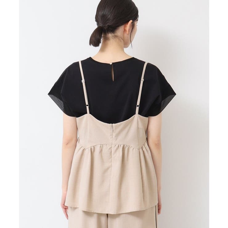 【セットアップ可能・洗える】切り替えギャザー入りキャミソール | Dessin | 詳細画像11 