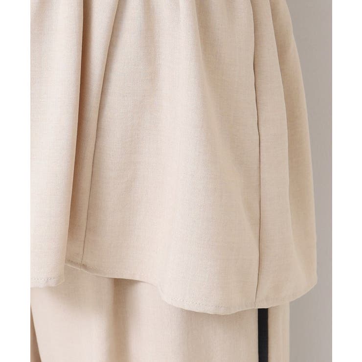 【セットアップ可能・洗える】切り替えギャザー入りキャミソール | Dessin | 詳細画像15 