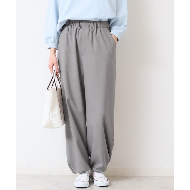 【ウエストゴム・洗える】裾ドロスト付きパンツ（S～L） | Dessin | 詳細画像1 