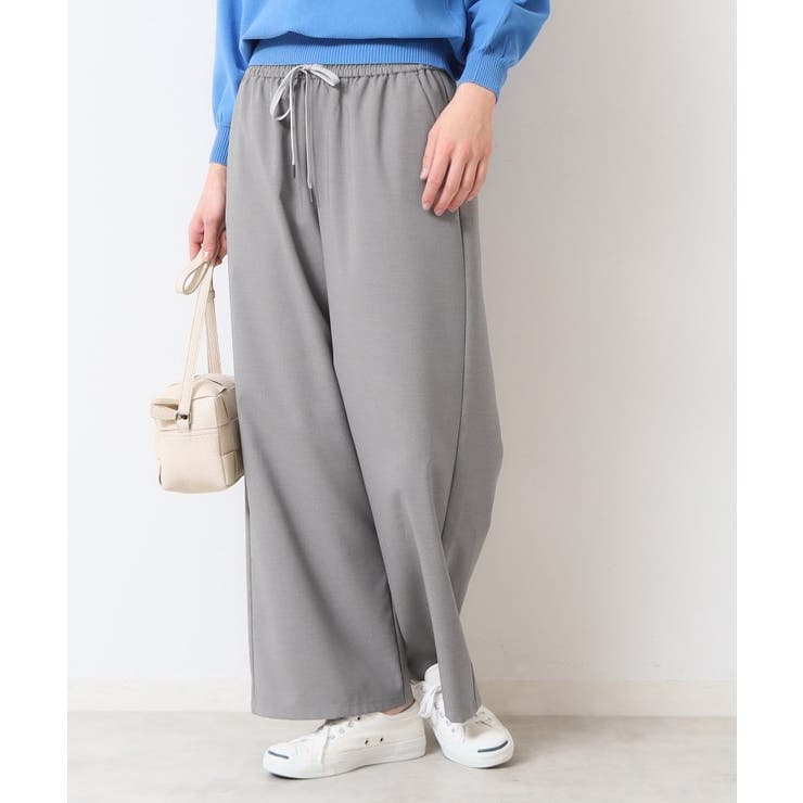 【ウエストゴム・洗える】ドロストリラックスパンツ（XS～L） | Dessin | 詳細画像1 