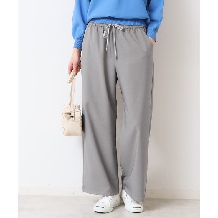 【ウエストゴム・洗える】ドロストリラックスパンツ（XS～L） | Dessin | 詳細画像2 