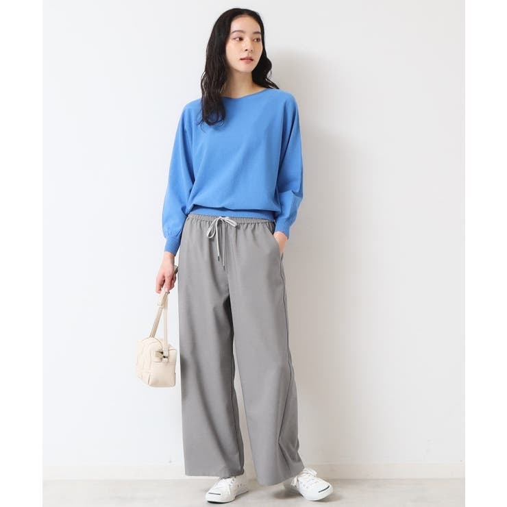 【ウエストゴム・洗える】ドロストリラックスパンツ（XS～L） | Dessin | 詳細画像3 