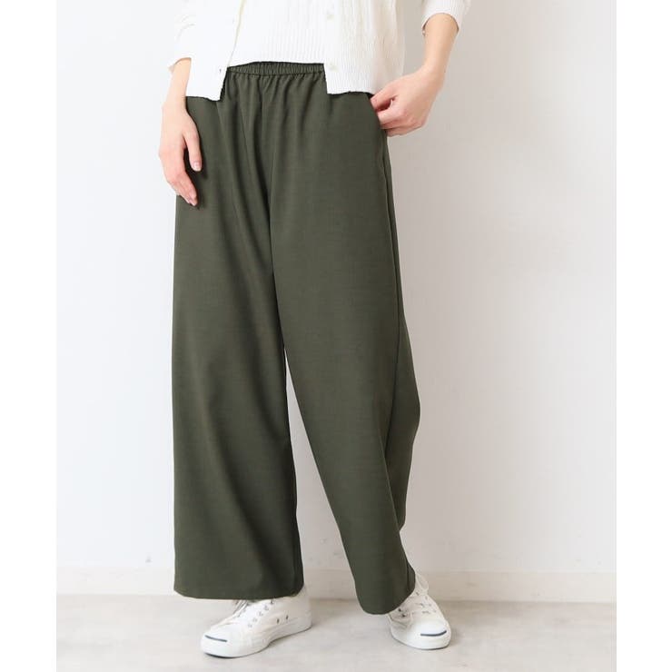 【ウエストゴム・洗える】ドロストリラックスパンツ（XS～L） | Dessin | 詳細画像6 