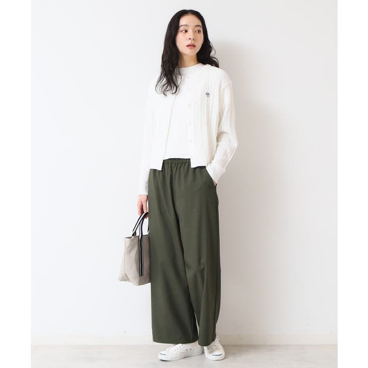 【ウエストゴム・洗える】ドロストリラックスパンツ（XS～L） | Dessin | 詳細画像7 