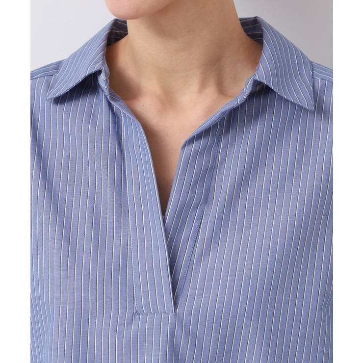 【洗える・4サイズ展開】スキッパーシャツブラウス（XS～L） | Dessin | 詳細画像16 