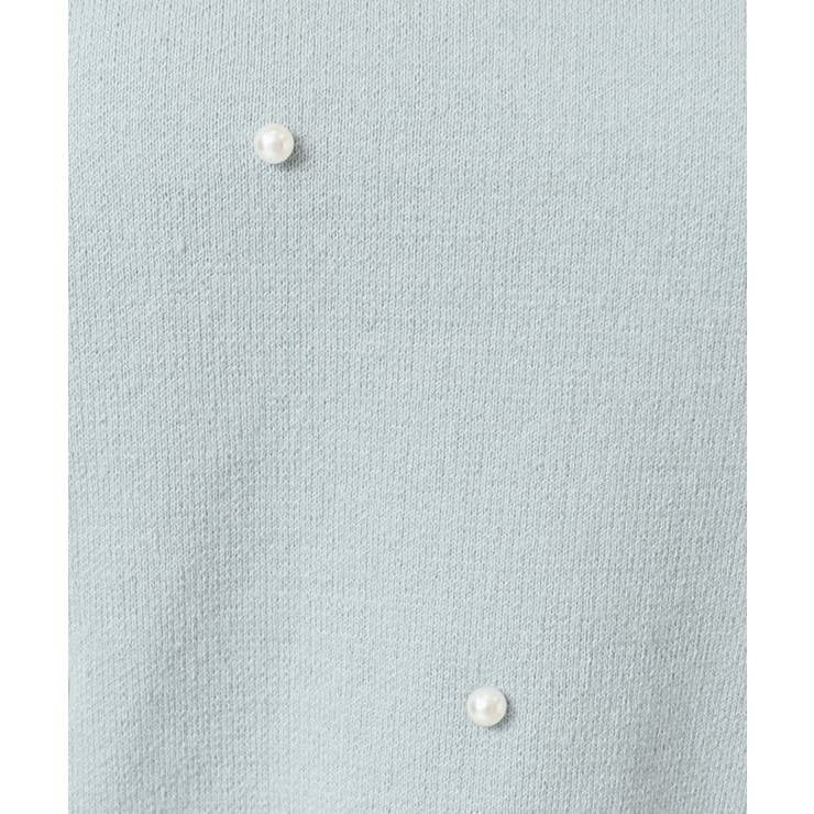 【洗える】パール調付きクロップド丈ニット（S～L） | Dessin | 詳細画像8 