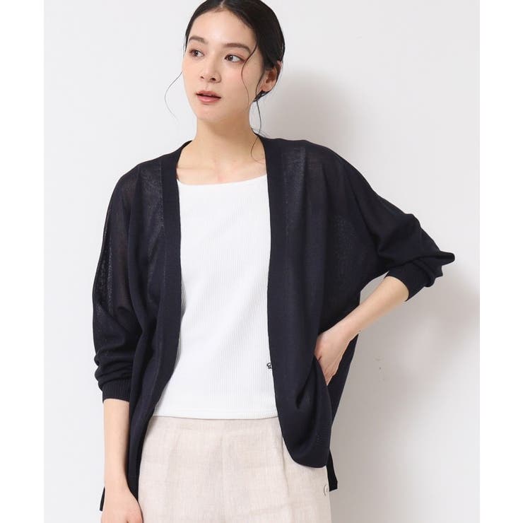 【洗える】ミドル丈シアーカーディガン（S～L） | Dessin | 詳細画像9 