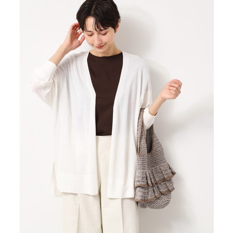 【接触冷感・洗える】ドルマンスリーブひんやりカーディガン（S～L） | Dessin | 詳細画像2 