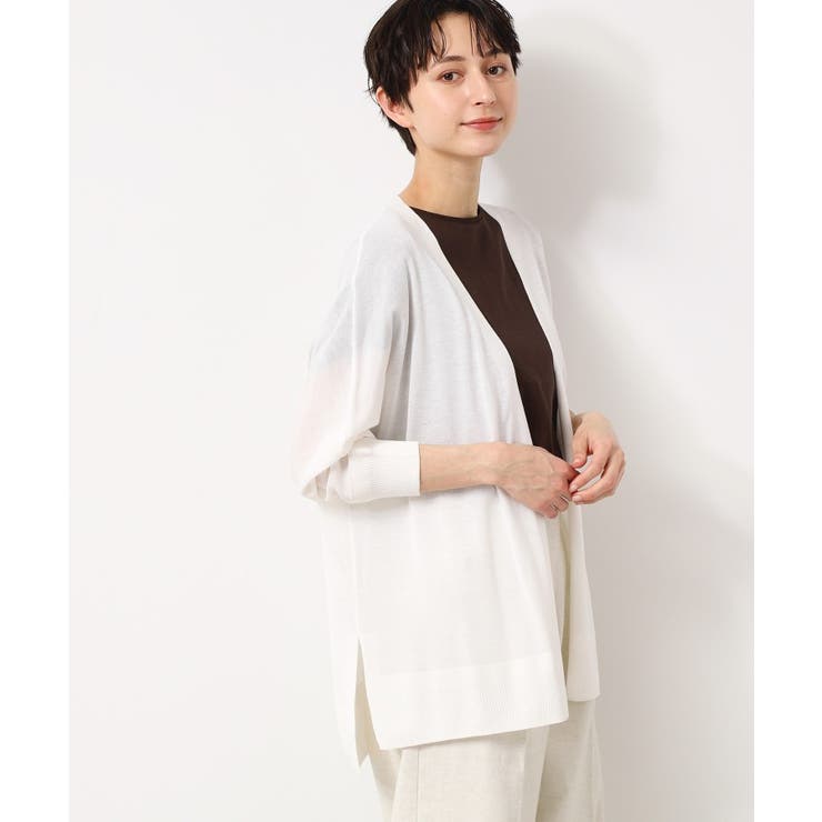 【接触冷感・洗える】ドルマンスリーブひんやりカーディガン（S～L） | Dessin | 詳細画像3 