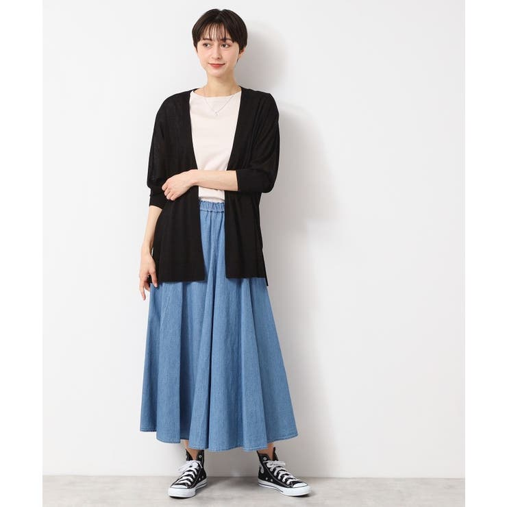 【接触冷感・洗える】ドルマンスリーブひんやりカーディガン（S～L） | Dessin | 詳細画像9 