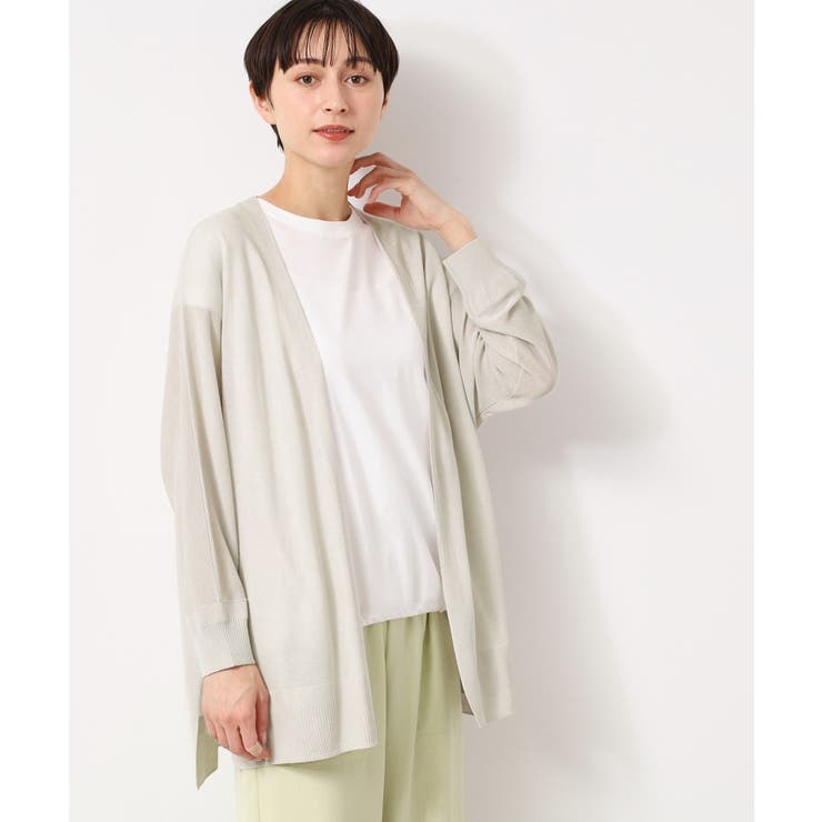 【接触冷感・洗える】ドルマンスリーブひんやりカーディガン（S～L） | Dessin | 詳細画像16 