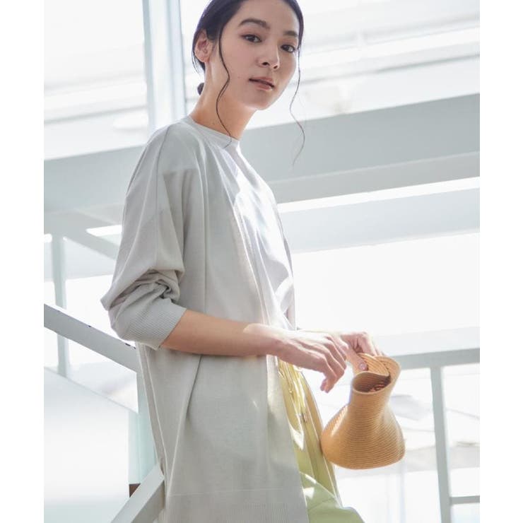 【接触冷感・洗える】ドルマンスリーブひんやりカーディガン（S～L） | Dessin | 詳細画像19 