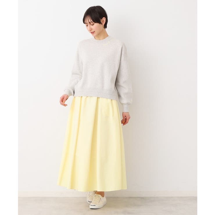 【春SALE・洗える】ロゴ刺繍ジャカードニット（XS～L） | Dessin | 詳細画像3 