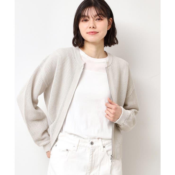 【セットアップ可能・洗える】コットンメッシュブルゾン | Dessin | 詳細画像2 