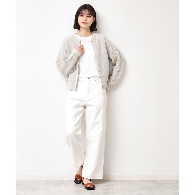 【セットアップ可能・洗える】コットンメッシュブルゾン | Dessin | 詳細画像4 