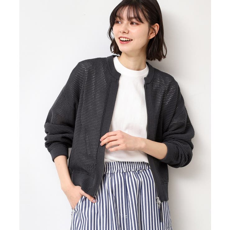 【セットアップ可能・洗える】コットンメッシュブルゾン | Dessin | 詳細画像6 