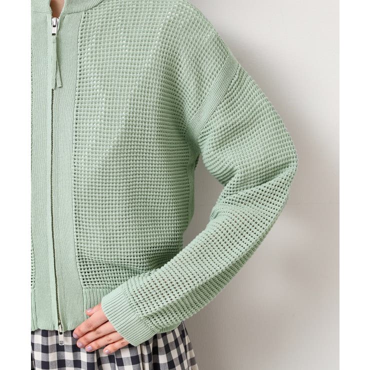 【セットアップ可能・洗える】コットンメッシュブルゾン | Dessin | 詳細画像18 