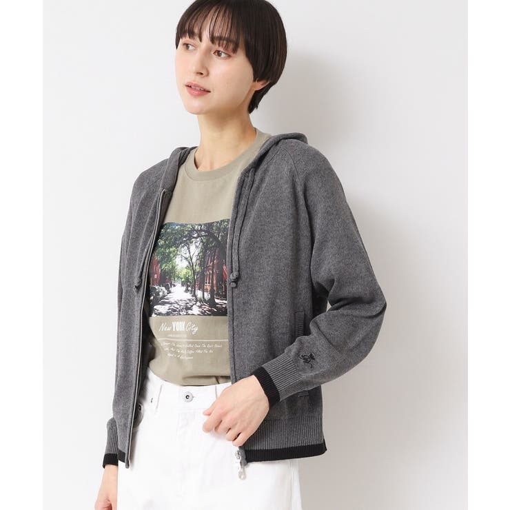 【洗える】フーデッドカーディガン（S～L） | Dessin | 詳細画像1 