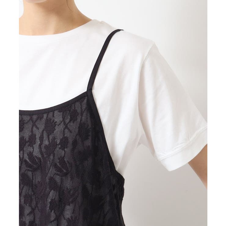 【洗える】刺繍柄インドレースキャミワンピース | Dessin | 詳細画像13 