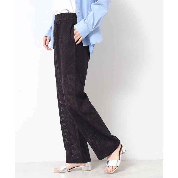 【ウエストゴム・洗える】刺繍柄インドレースパンツ | Dessin | 詳細画像2 