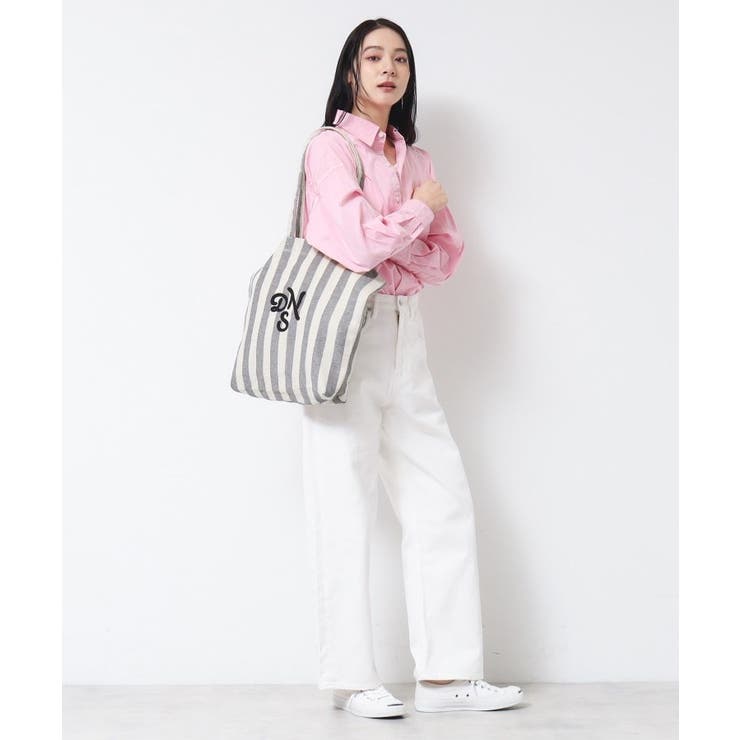 ストライプロゴ刺繍トート | Dessin | 詳細画像6 