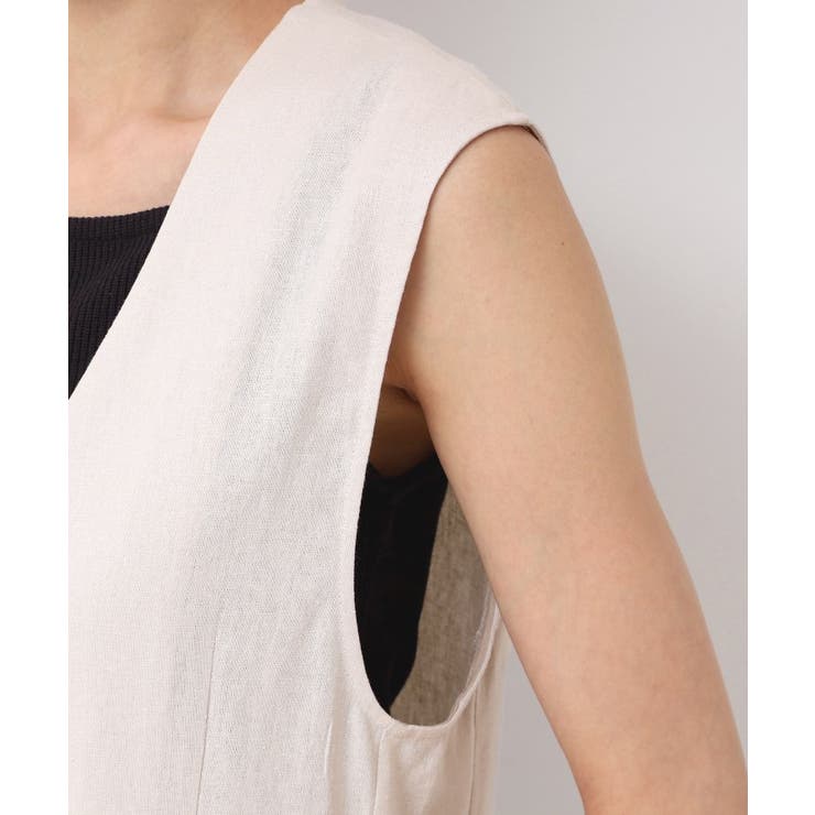 【セットアップ可能・洗える】ボタン付きジレ | Dessin | 詳細画像17 