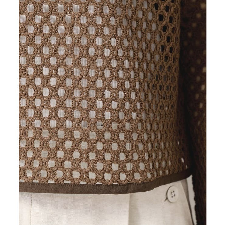 【2WAY・セットアップ可能・洗える】メッシュレース | Dessin | 詳細画像20 