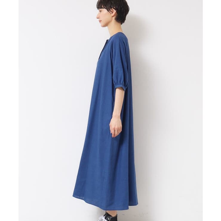 【洗える】パフスリーブAラインワンピース（S～L） | Dessin | 詳細画像14 