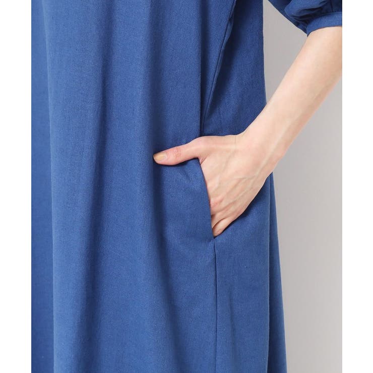 【洗える】パフスリーブAラインワンピース（S～L） | Dessin | 詳細画像18 