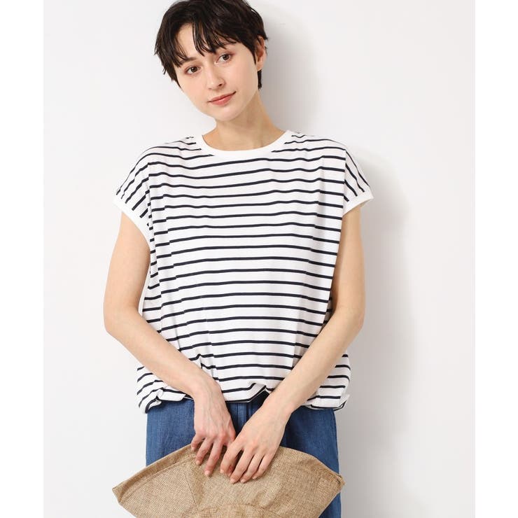 【洗える・UV】ドローコード付きフレンチスリーブカットソー | Dessin | 詳細画像13 