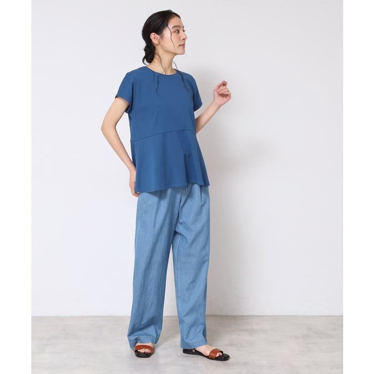 ◆【洗える】ペプラムチュニックカットソー（XS～L） | Dessin | 詳細画像11 