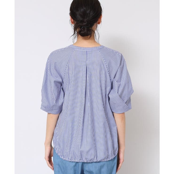 【洗える・4サイズ展開】パフスリーブ五分袖ブラウス（XS～L） | Dessin | 詳細画像20 