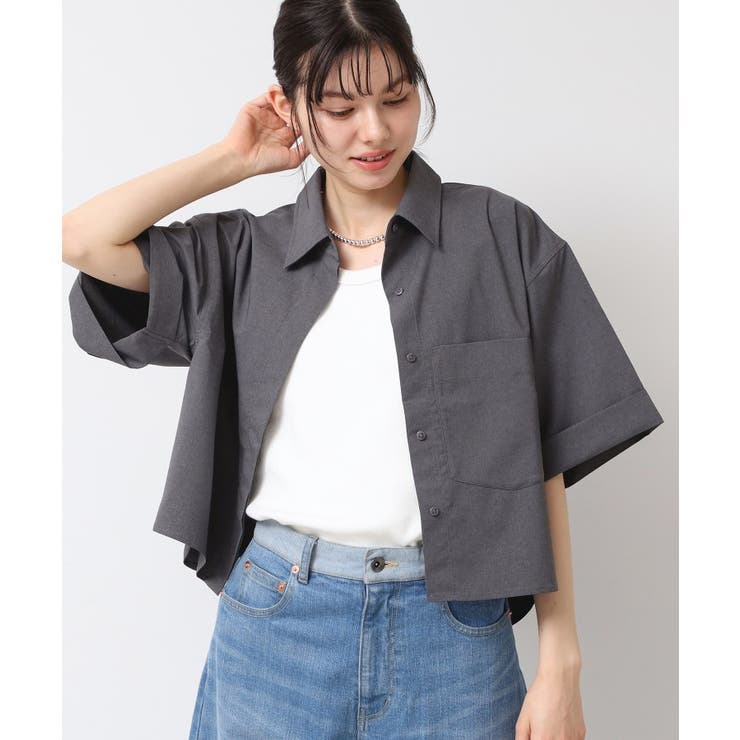 【撥水・セットアップ可能・洗える】ナイロンクロップド丈シャツ | Dessin | 詳細画像9 