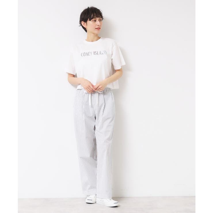 【洗える】スパンコールロゴTシャツ（XS～L） | Dessin | 詳細画像4 