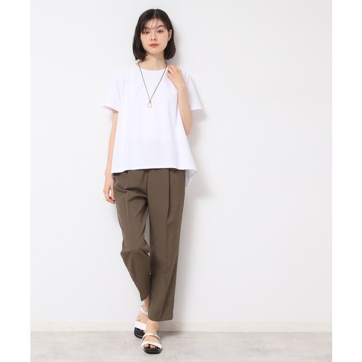 【洗える】バックプリーツデザインカットソー | Dessin | 詳細画像4 