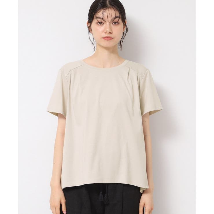 【洗える】バックプリーツデザインカットソー | Dessin | 詳細画像19 