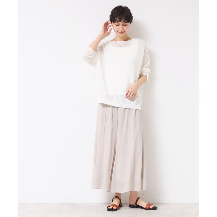 【ウエストゴム・洗える】リラクシーパンツ | Dessin | 詳細画像12 