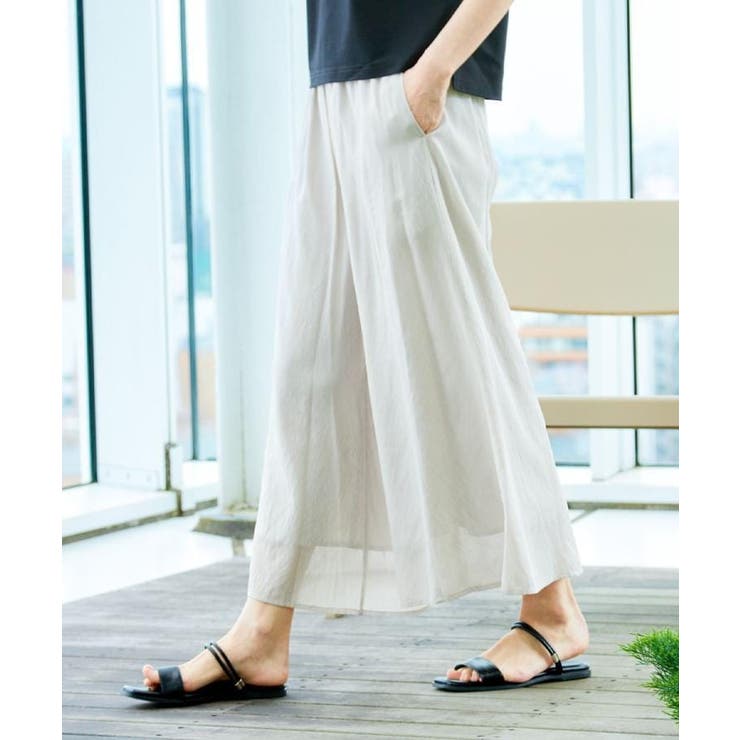 【ウエストゴム・洗える】リラクシーパンツ | Dessin | 詳細画像13 