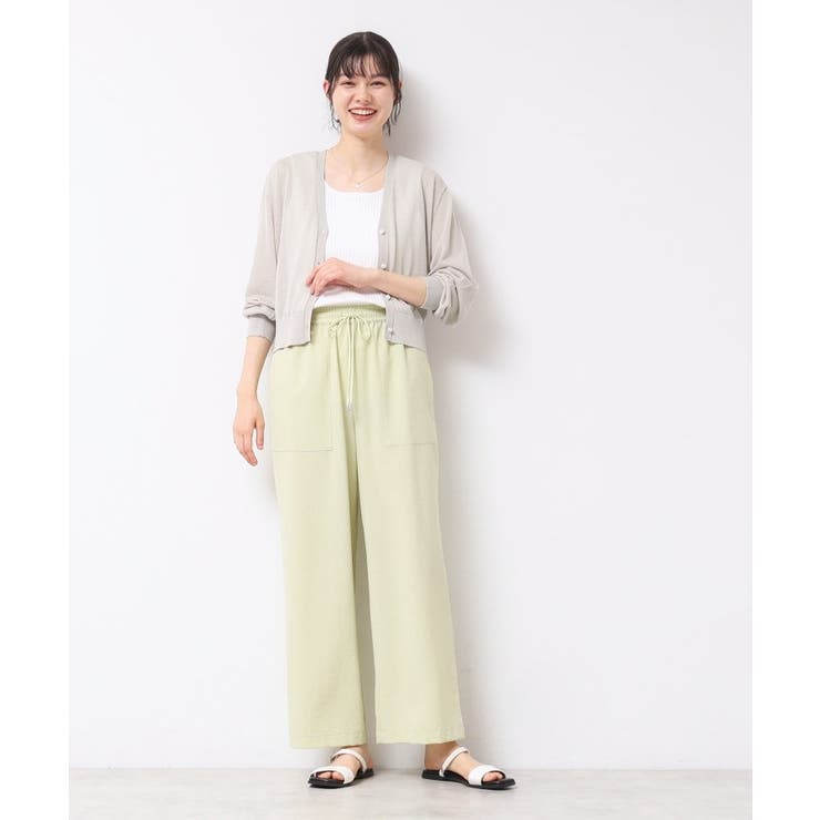 【UVカット・洗える】パール調ボタンシアーカーディガン | Dessin | 詳細画像2 