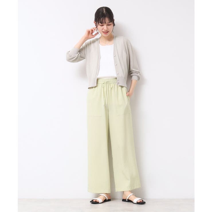 【UVカット・洗える】パール調ボタンシアーカーディガン | Dessin | 詳細画像3 