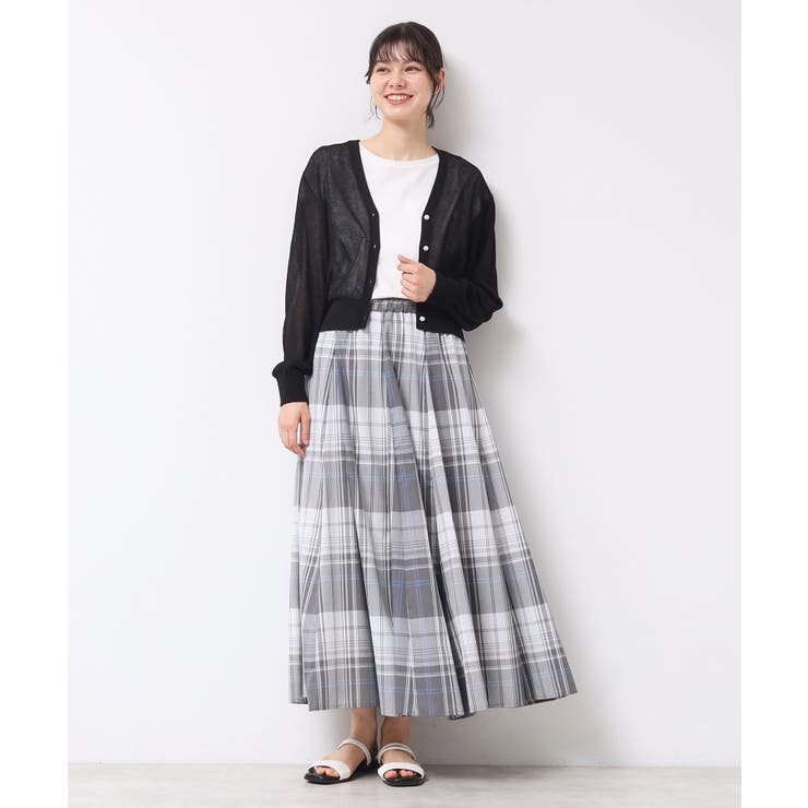 【UVカット・洗える】パール調ボタンシアーカーディガン | Dessin | 詳細画像7 