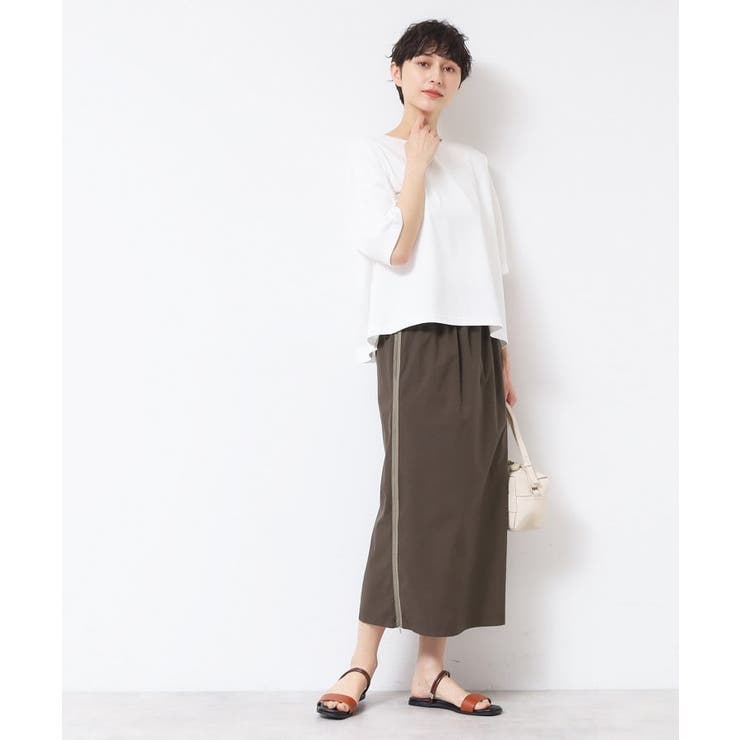 【撥水・洗える】サイドジップ付きIラインスカート | Dessin | 詳細画像7 