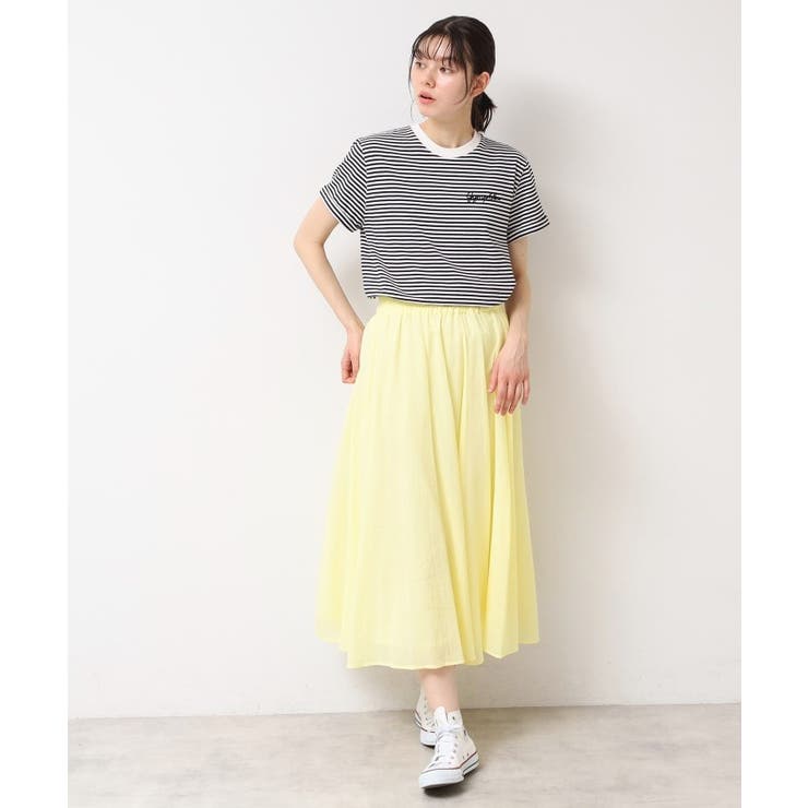 【ウエストゴム・洗える】コットンフレアースカート | Dessin | 詳細画像11 