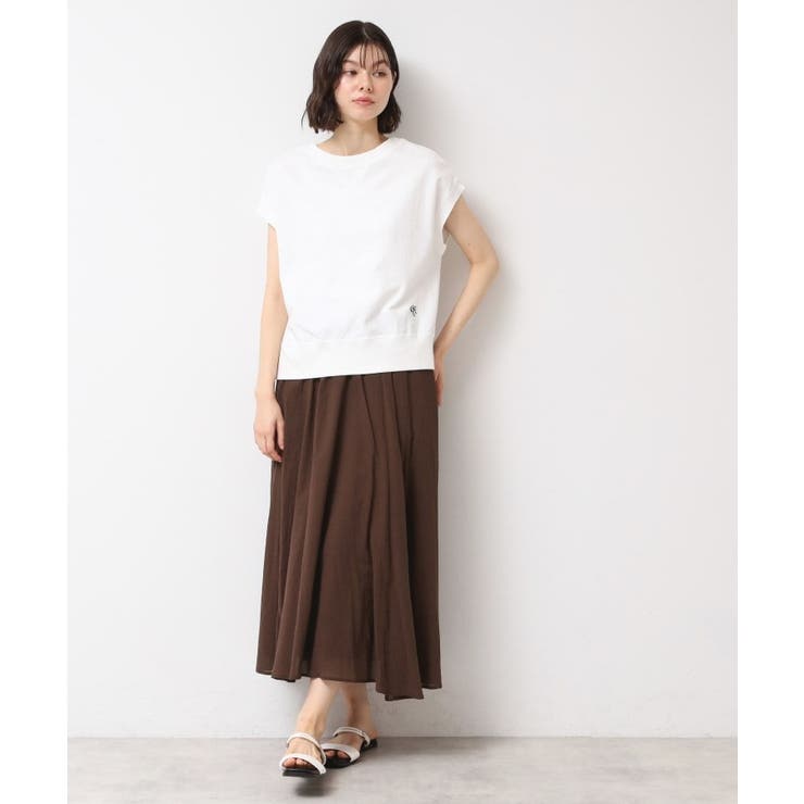 【ウエストゴム・洗える】コットンフレアースカート | Dessin | 詳細画像7 