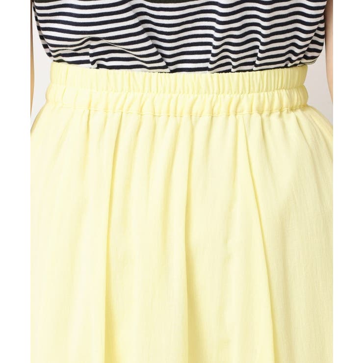 【ウエストゴム・洗える】コットンフレアースカート | Dessin | 詳細画像17 