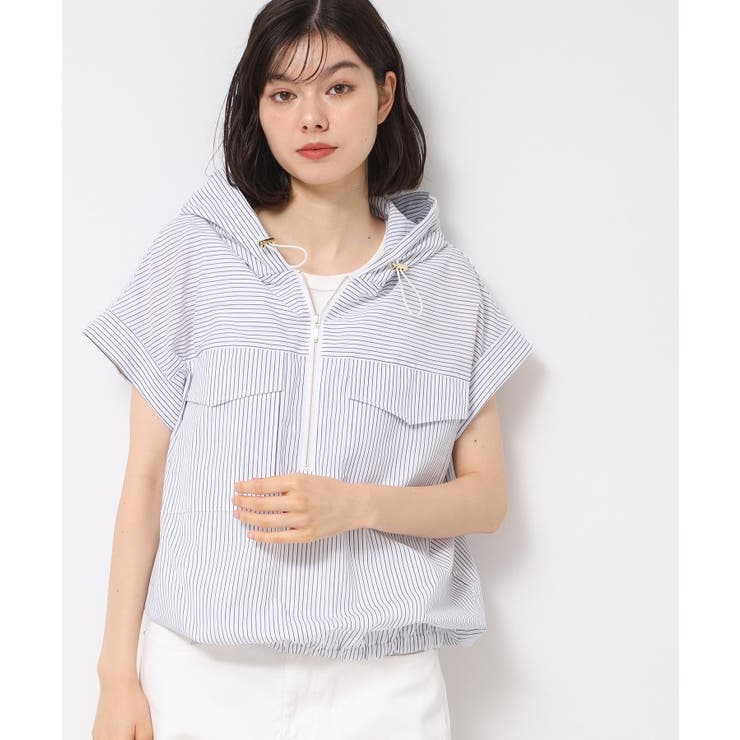 【洗える】ハーフジップフーディーシャツ | Dessin | 詳細画像6 