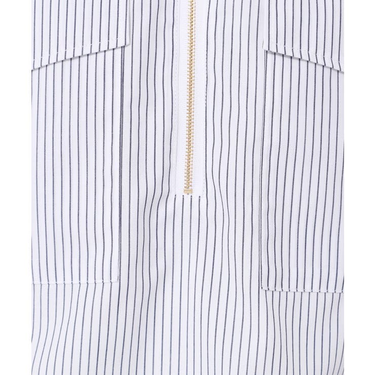 【洗える】ハーフジップフーディーシャツ | Dessin | 詳細画像9 