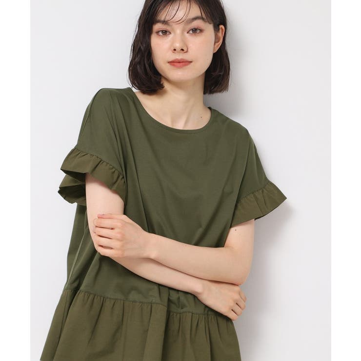 ◆【洗える】ラッフルドッキングカットソー | Dessin | 詳細画像5 