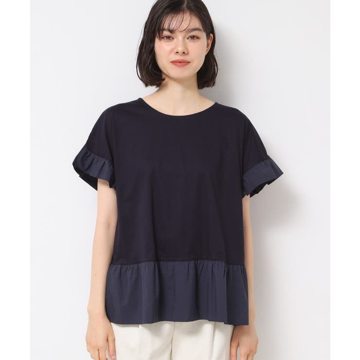 ◆【洗える】ラッフルドッキングカットソー | Dessin | 詳細画像13 